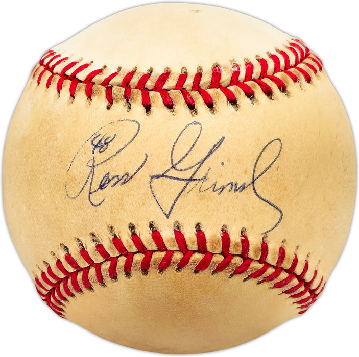 Ross Grimsley Autographed Official AL Baseball Cincinnati Reds, Baltimore Orioles