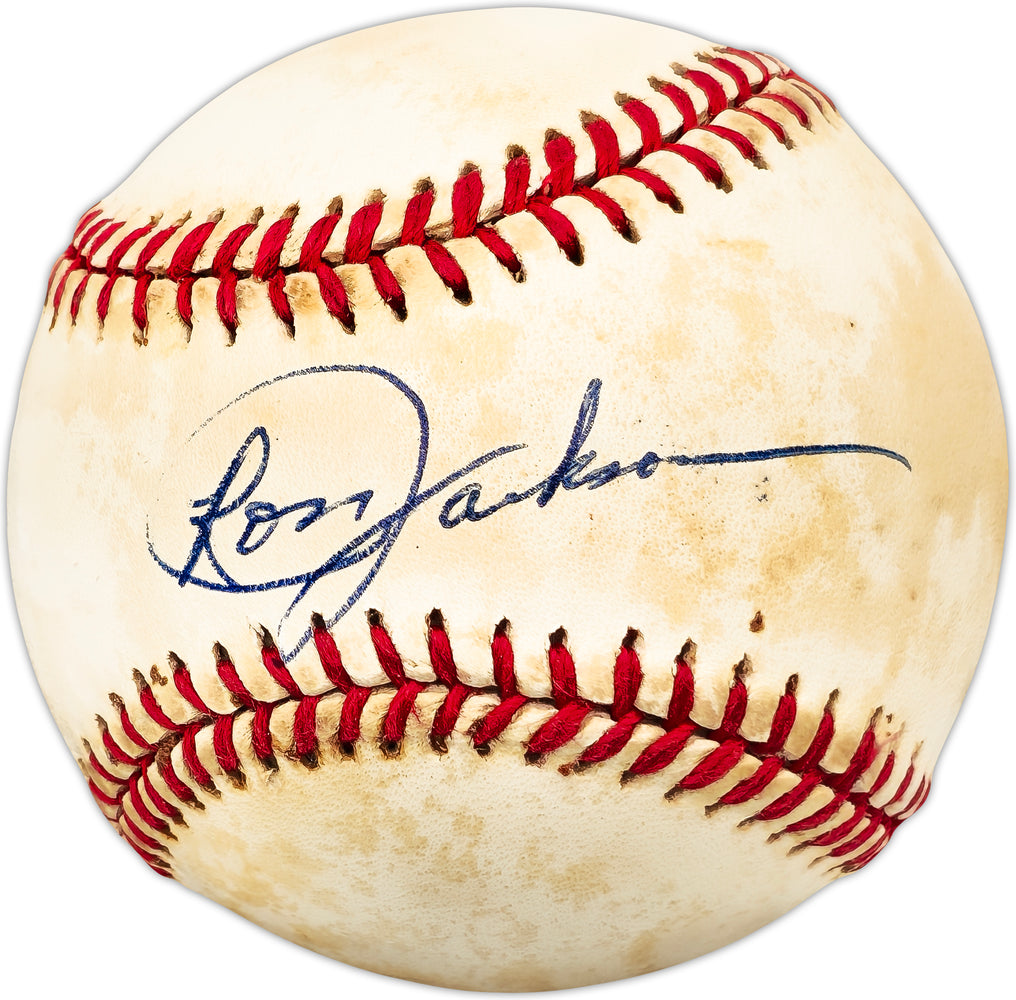 Ron Jackson Autographed Official AL Baseball Los Angeles Angels, Minnesota Twins