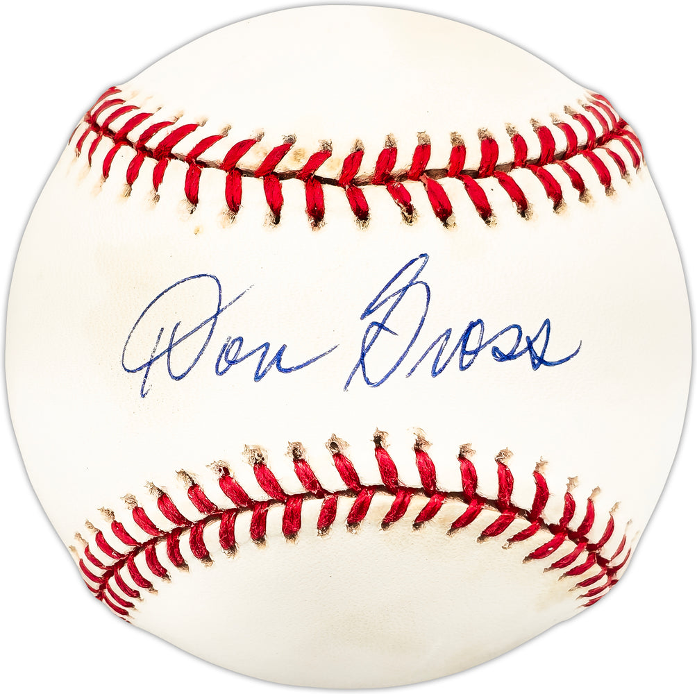 Don Gross Autographed Official NL Baseball Pittsburgh Pirates