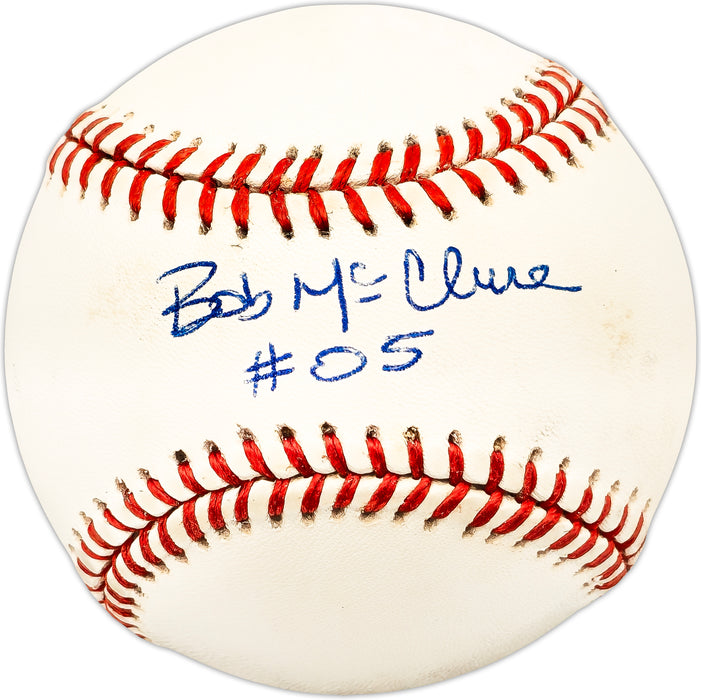 Bob McClure Autographed Official Ripken #8 Logo AL Baseball Milwaukee Brewers, St. Louis Cardinals