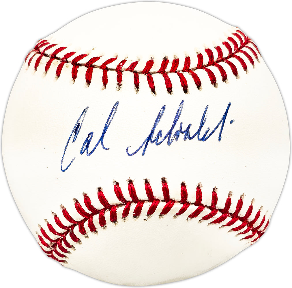 Calvin Schiraldi Autographed Official NL Baseball New York Mets, Boston Red Sox
