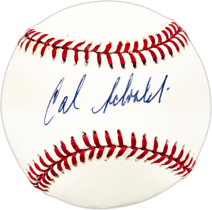 Calvin Schiraldi Autographed Official NL Baseball New York Mets, Boston Red Sox
