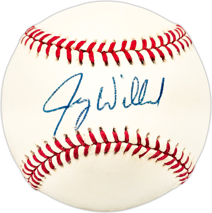 Jerry Willard Autographed Official NL Baseball Chicago White Sox, Cleveland Indians