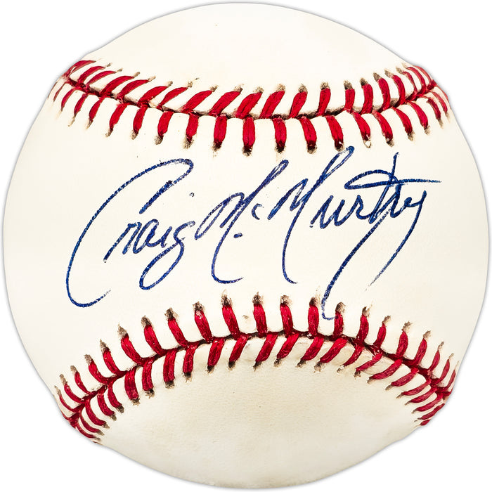 Craig McMurtry Autographed Official NL Baseball Atlanta Braves