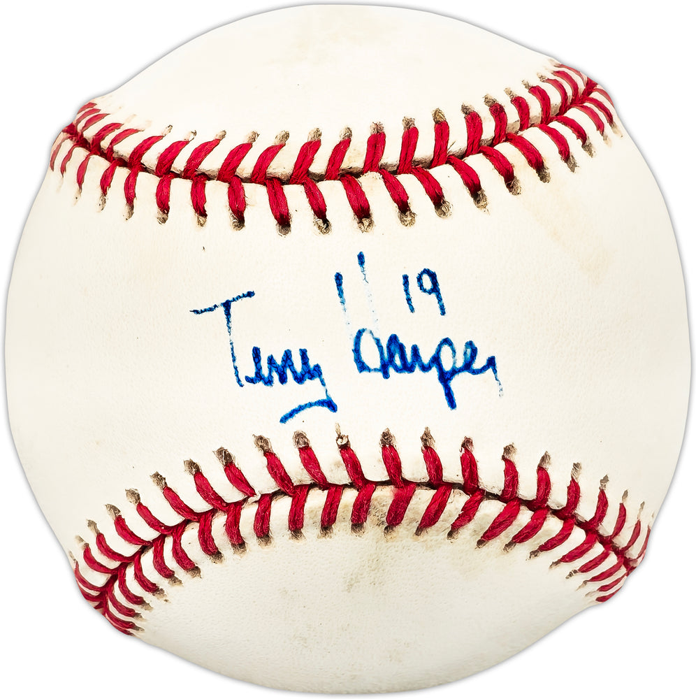 Terry Harper Autographed Official NL Baseball Atlanta Braves, Pittsburgh Pirates