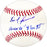 Daryl Sconiers Autographed Official MLB Baseball California Angels "Angels 81-85"