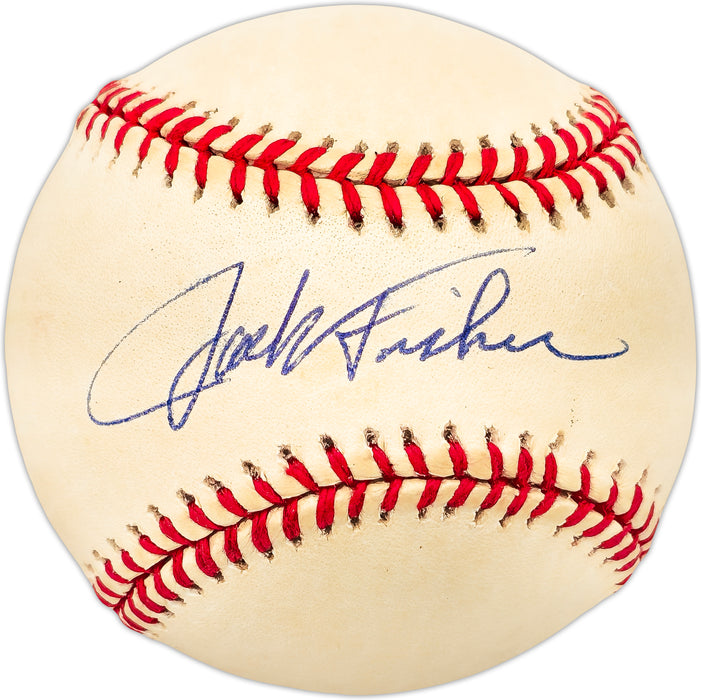 Jack Fisher Autographed Official AL Baseball Cincinnati Reds, New York Mets