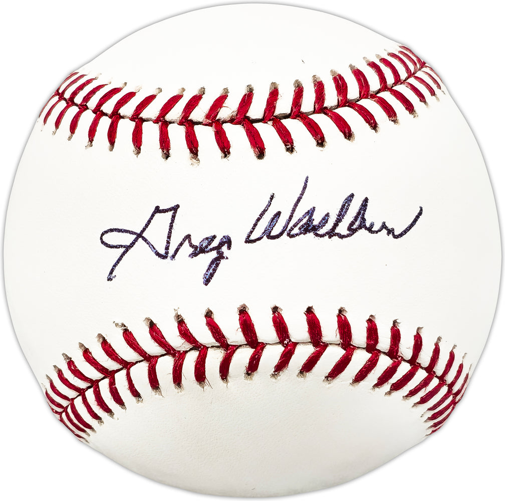 Greg Washburn Autographed Official MLB Baseball California Angels