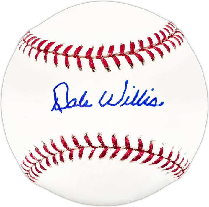 Dale Willis Autographed Official MLB Baseball KC A's