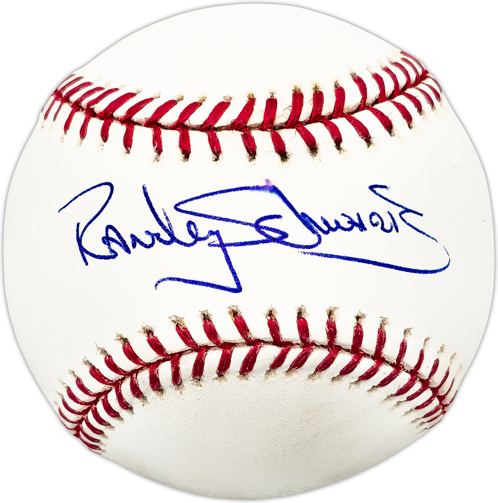 Randy Schwartz Autographed Official MLB Baseball KC A's
