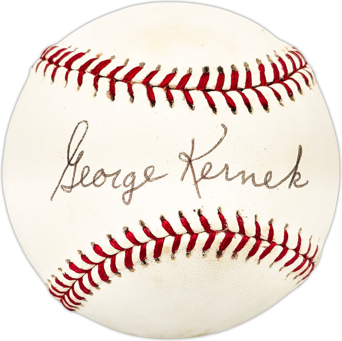 George Kernek Autographed Official NL Baseball St. Louis Cardinals