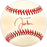 Justin Thompson Autographed Official AL Baseball Detroit Tigers