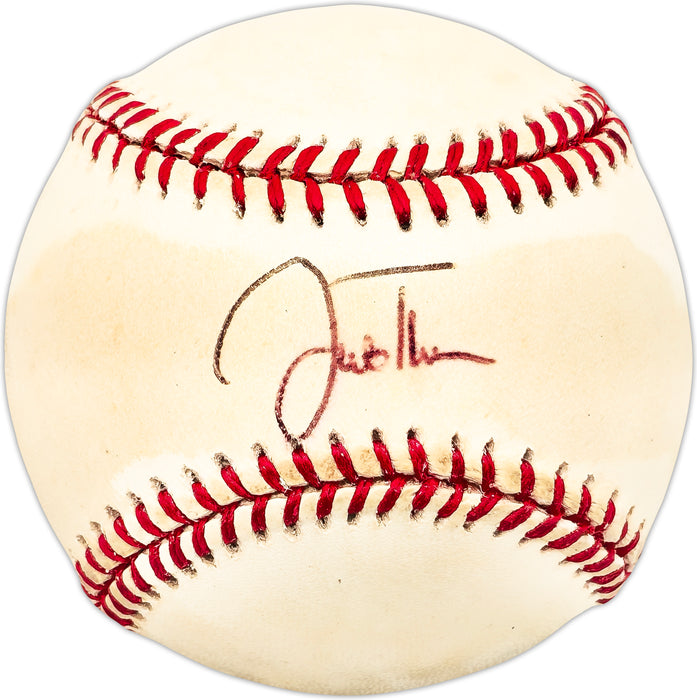 Justin Thompson Autographed Official AL Baseball Detroit Tigers