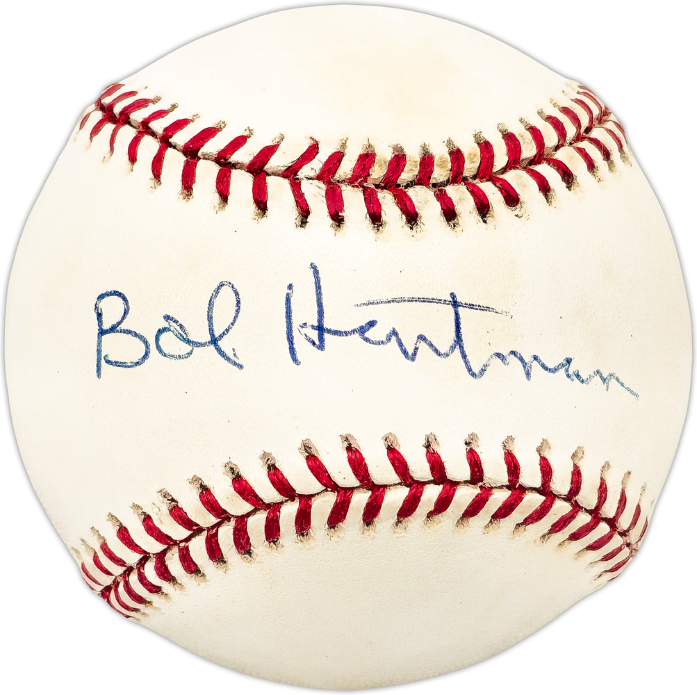Bob Hartman Autographed Official NL Baseball Milwaukee Braves
