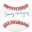 Frenchy Bordagaray Autographed Official NL Baseball Brooklyn Dodgers