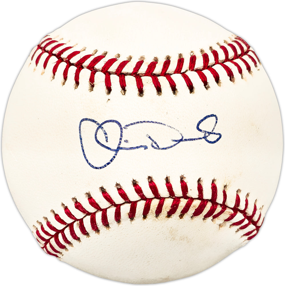 Chris Donnels Autographed Official NL Baseball New York Mets, Houston Astros