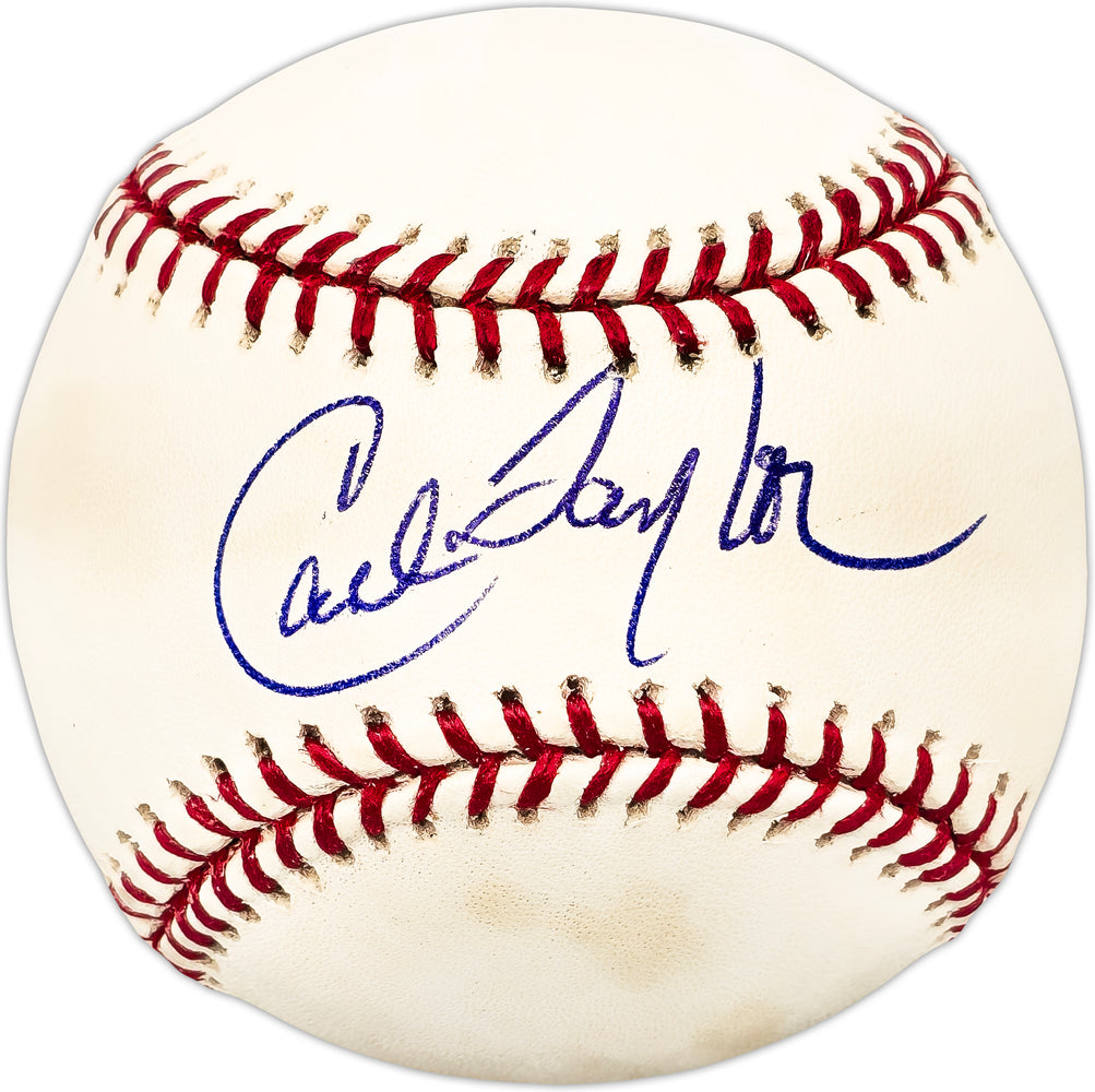Carl Taylor Autographed Official MLB Baseball Pittsburgh Pirates