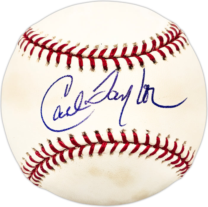 Carl Taylor Autographed Official MLB Baseball Pittsburgh Pirates