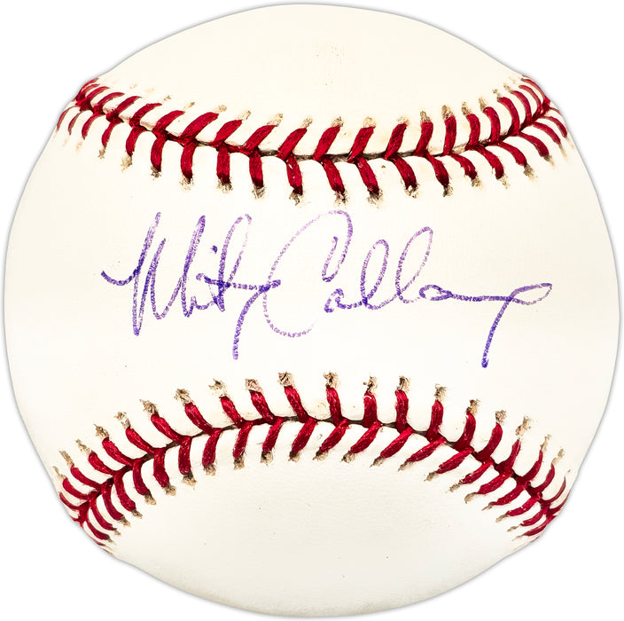 Mickey Calloway Autographed Official MLB Baseball Los Angeles Angels, Texas Rangers