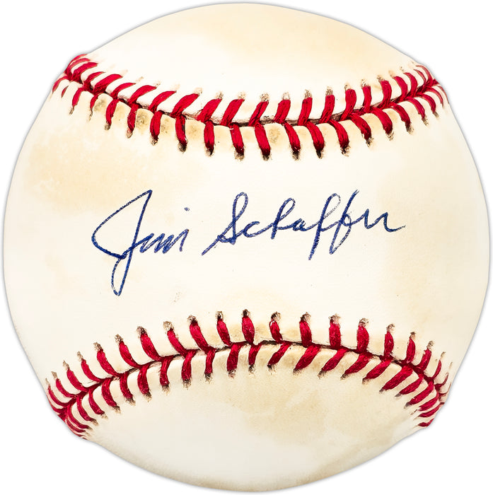 Jim Schaffer Autographed Official AL Baseball St. Louis Cardinals, Chicago Cubs