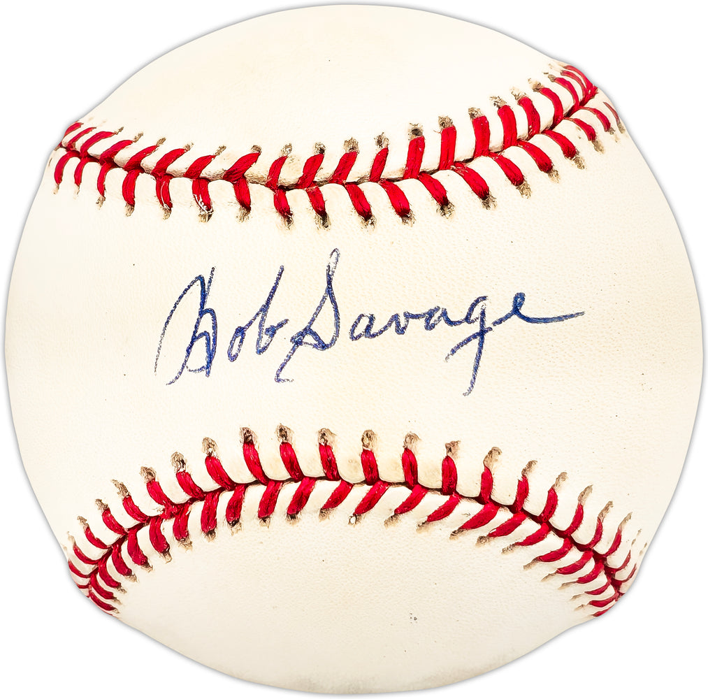 Bob Savage Autographed Official AL Baseball Phil. A's