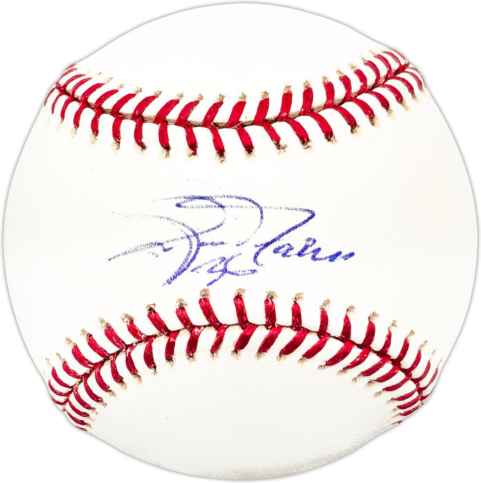 Geoff Zahn Autographed Official MLB Baseball Los Angeles Angels, Los Angeles Dodgers