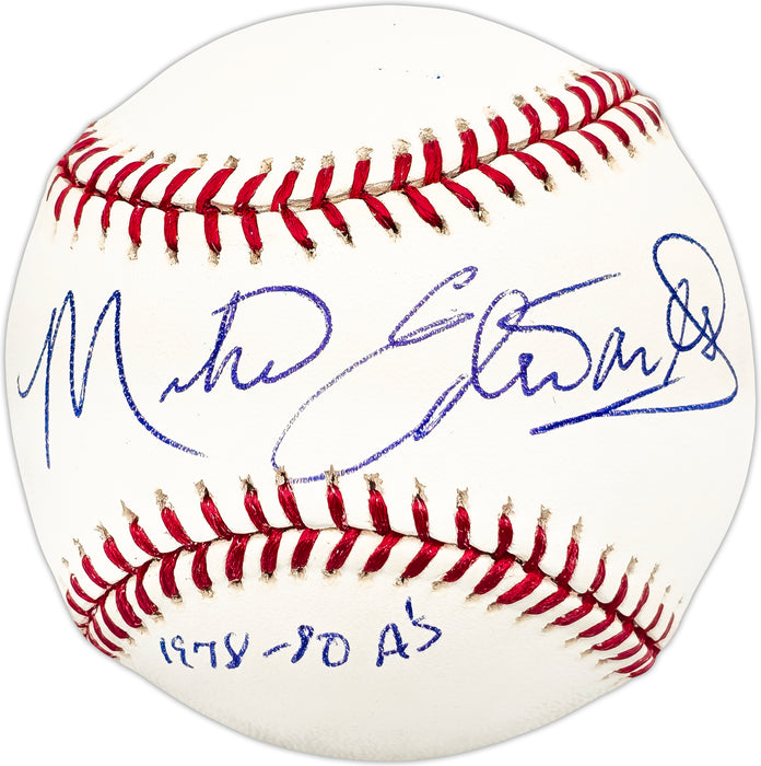 Mike Edwards Autographed Official MLB Baseball Oakland A's "1978-80 A's"
