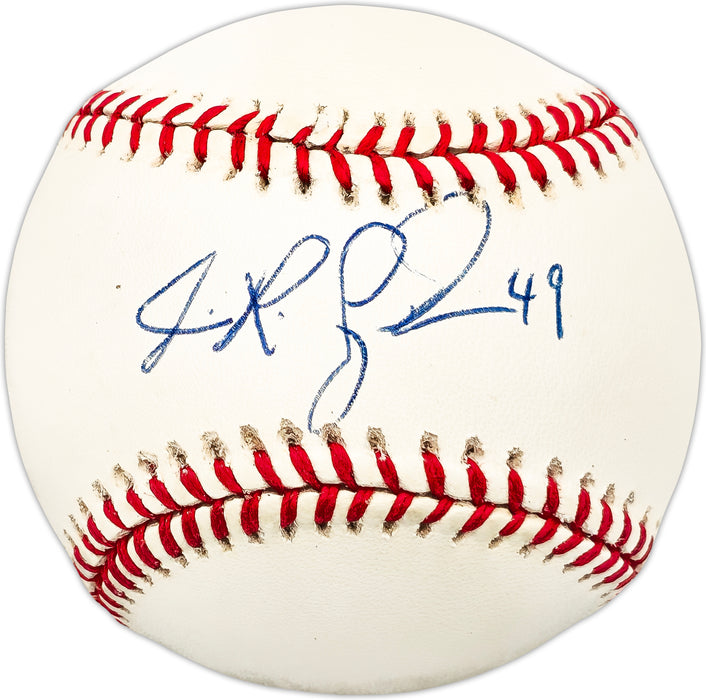 Joey Eischen Autographed Official NL Baseball Dodgers, Expos