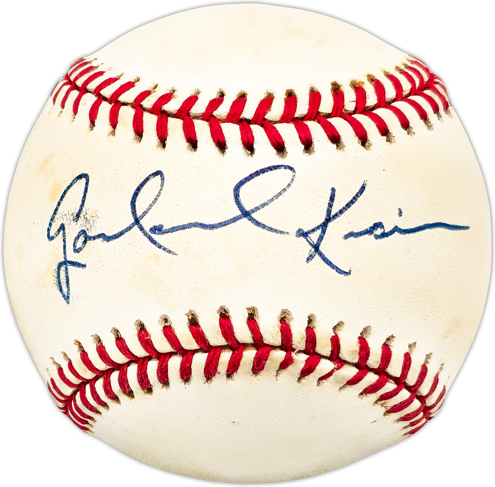 Garland Kiser Autographed Official AL Baseball Cleveland Indians
