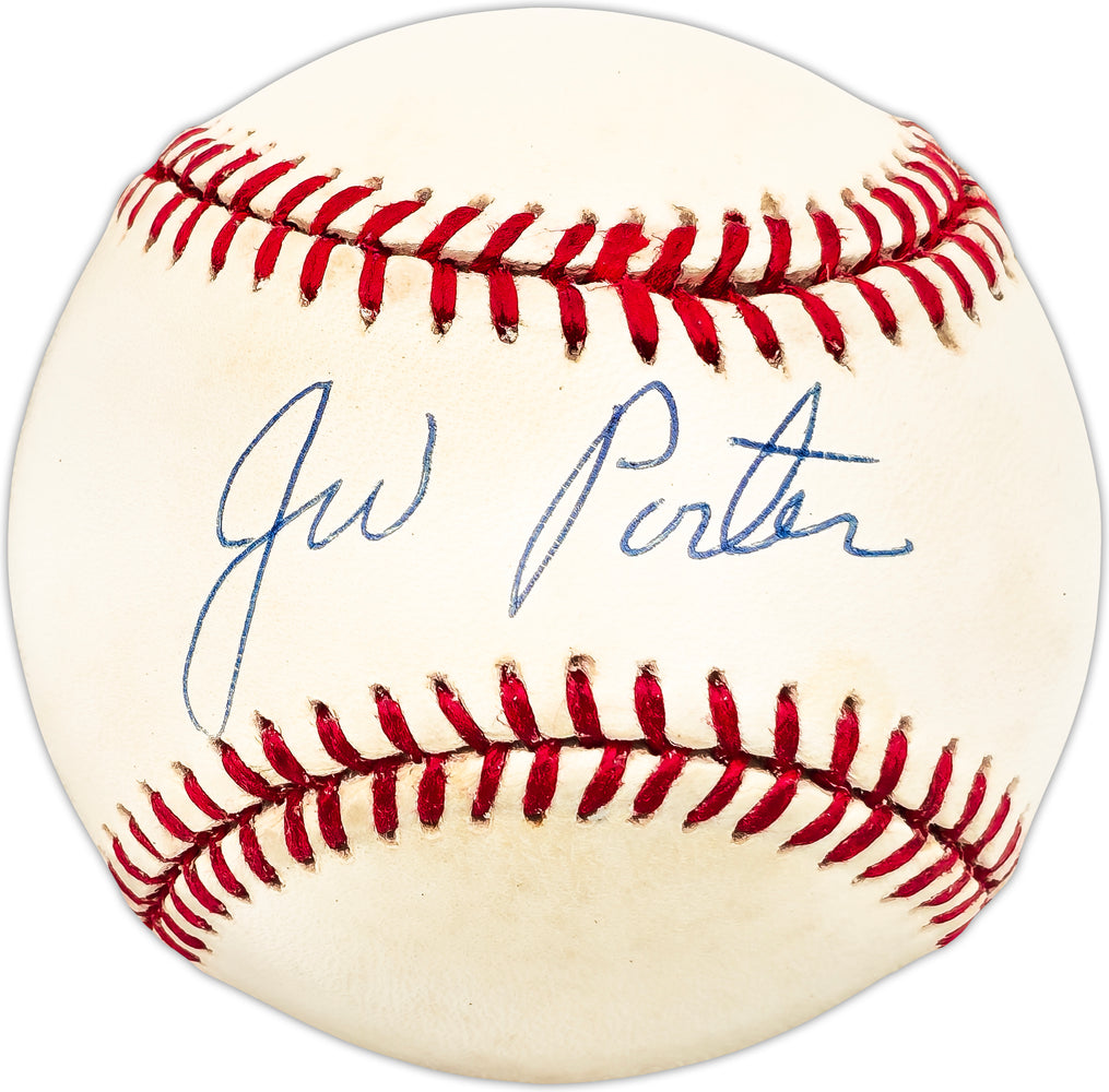 JW J.W. Porter Autographed Official NL Baseball St. Louis Cardinals, Detroit Tigers