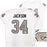 Oakland Raiders Bo Jackson Autographed White Pro Cut Jersey Beckett BAS Witness