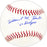 Willard Hunter Autographed Official MLB Baseball Los Angeles Dodgers "62 Dodgers" Beckett BAS QR #BM25212