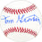 Tom Tommy Giordano Autographed Official MLB Baseball Philadelphia A's Beckett BAS QR #BM25522