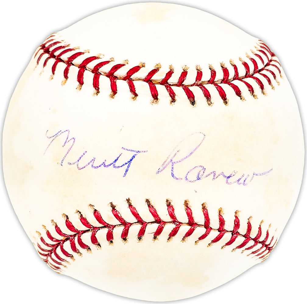 Merrit Ranew Cubs Merritt Ranew Autographed Official MLB Baseball Chicago Cubs, Atlanta — RSA