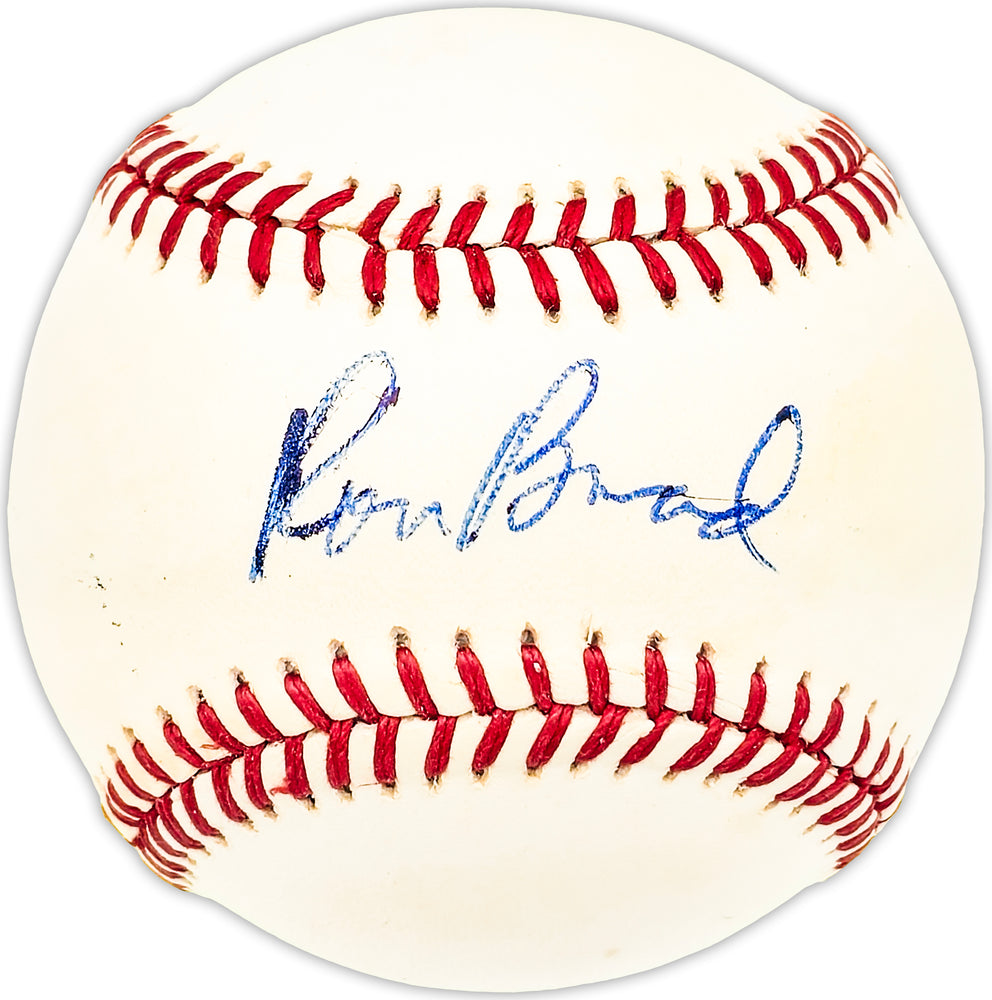 Ron Brand Autographed Official NL Baseball Astros, Expos Beckett BAS QR #BM25820