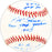 Bill Johnson Autographed Official AL Baseball New York Yankees "Stat Ball" Beckett BAS QR #BM25325