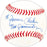 Ted Giannoulas Autographed Official Wilson Baseball The Famous Chicken "92" Beckett BAS QR #BM25370