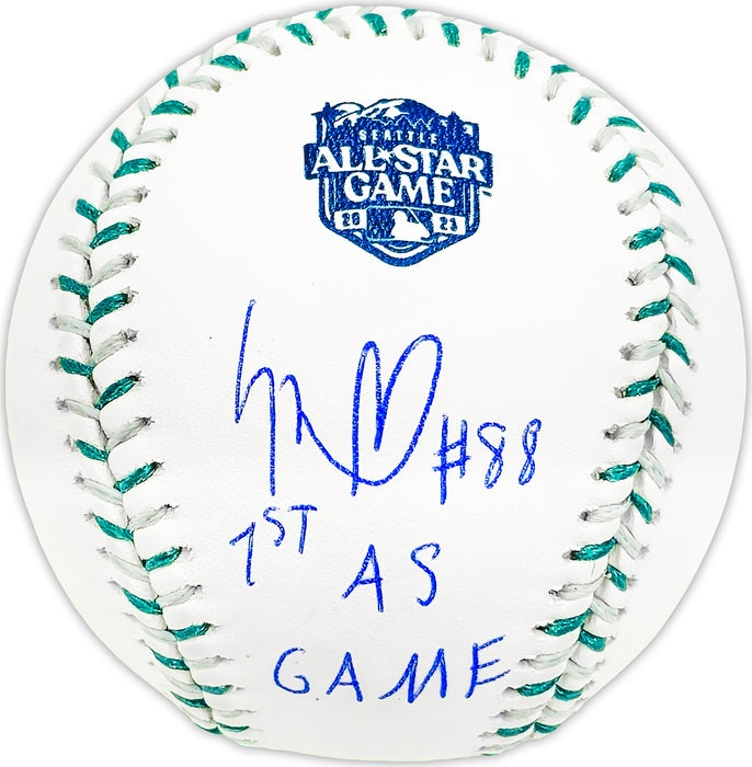 Luis Robert Jr. Autographed Official 2023 All Star Game Logo MLB Game Baseball Chicago White Sox "1st AS Game" Beckett BAS Witness