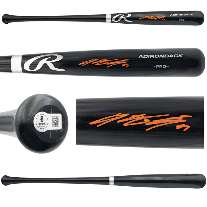 Jung Hoo Lee Autographed Black Rawlings Adirondack Baseball Bat San Francisco Giants Beckett BAS Witness