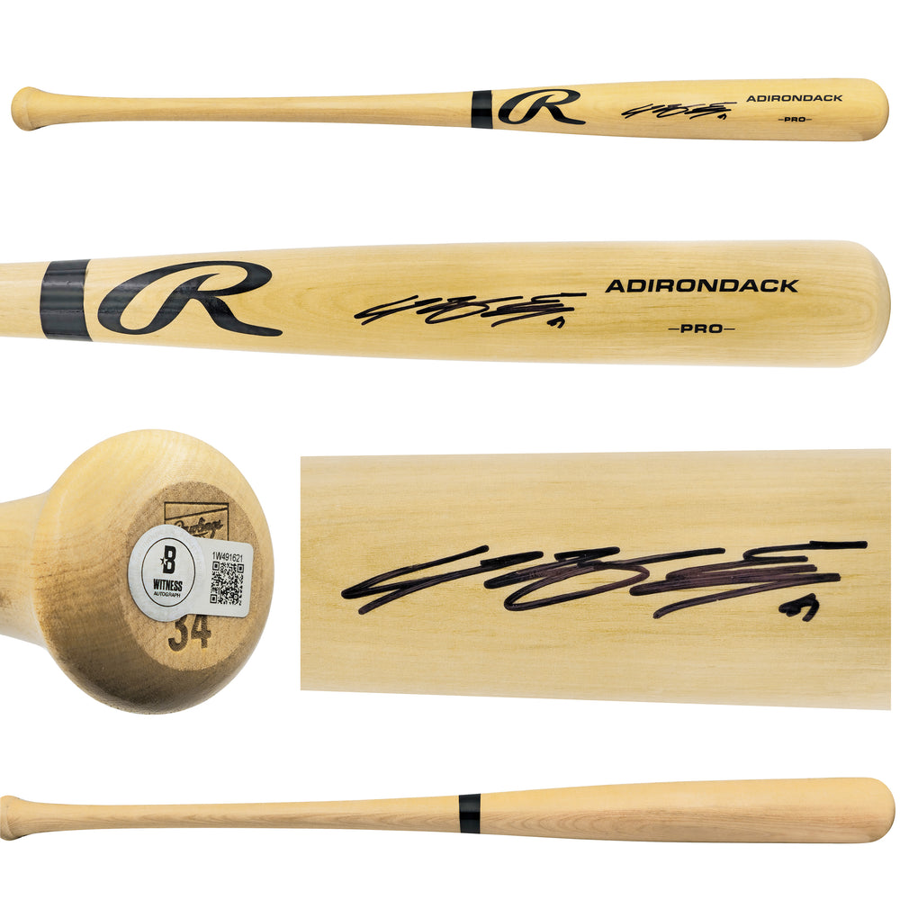 Jung Hoo Lee Autographed Blonde Rawlings Adirondack Baseball Bat San Francisco Giants Beckett BAS Witness