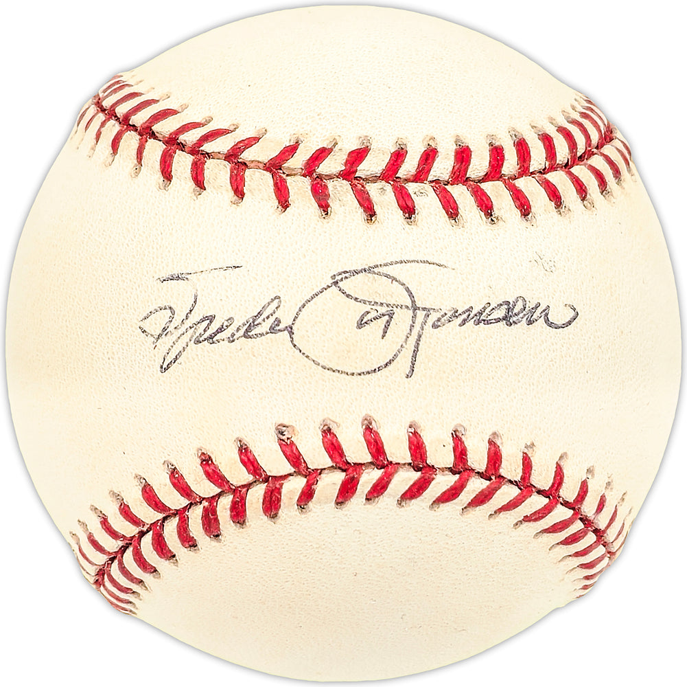 Spider Jorgensen Autographed Official NL Baseball Los Angeles Dodgers, San Francisco Giants
