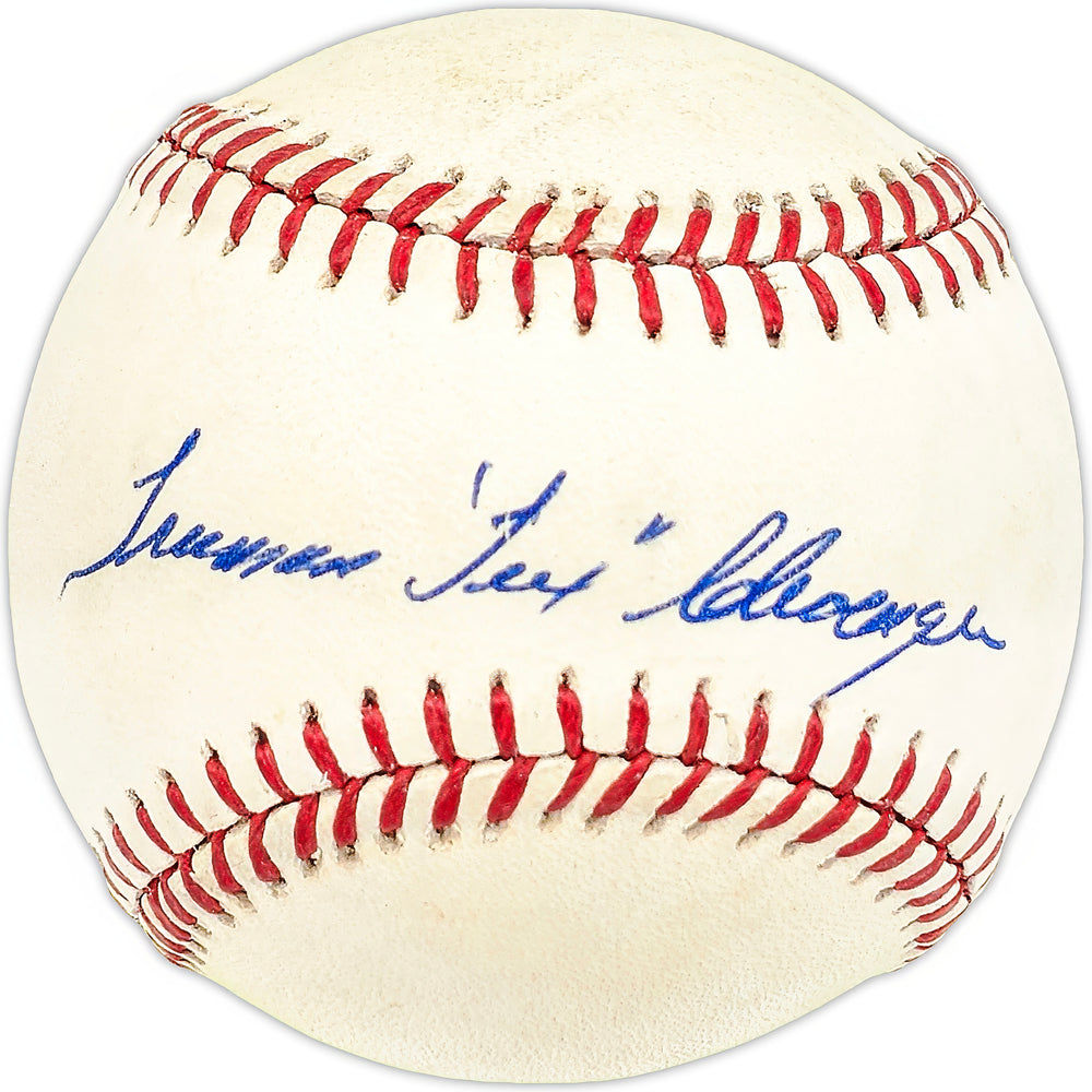 Truman Tex Clevenger Autographed Official AL Baseball Yankees, Senators