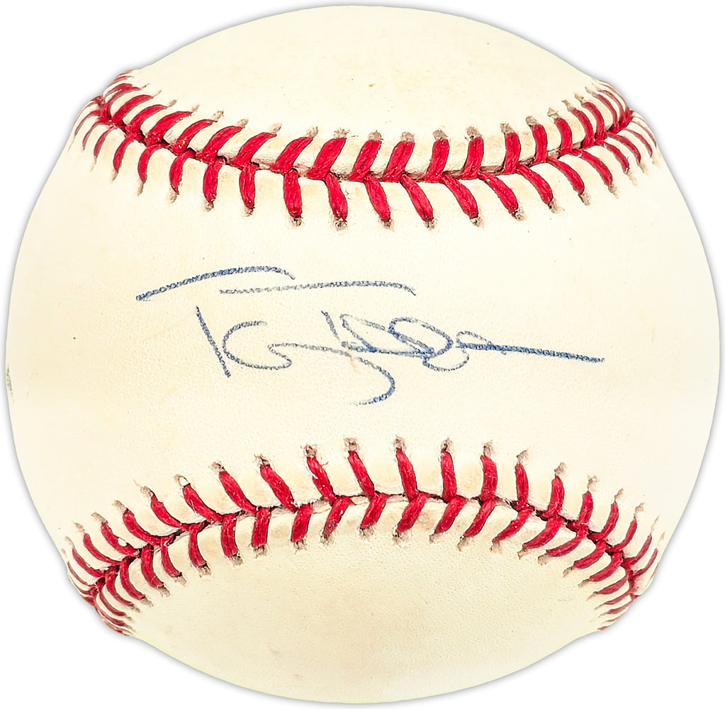 Tony Tarasco Autographed Official NL Baseball Atlanta Braves, Detroit Tigers