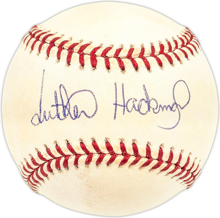 Luther Hackman Autographed Official NL Baseball St. Louis Cardinals
