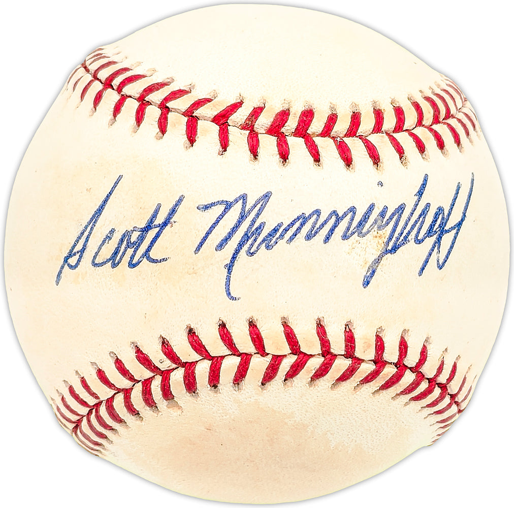 Scott Munninghoff Autographed Official NL Baseball Philadelphia Phillies