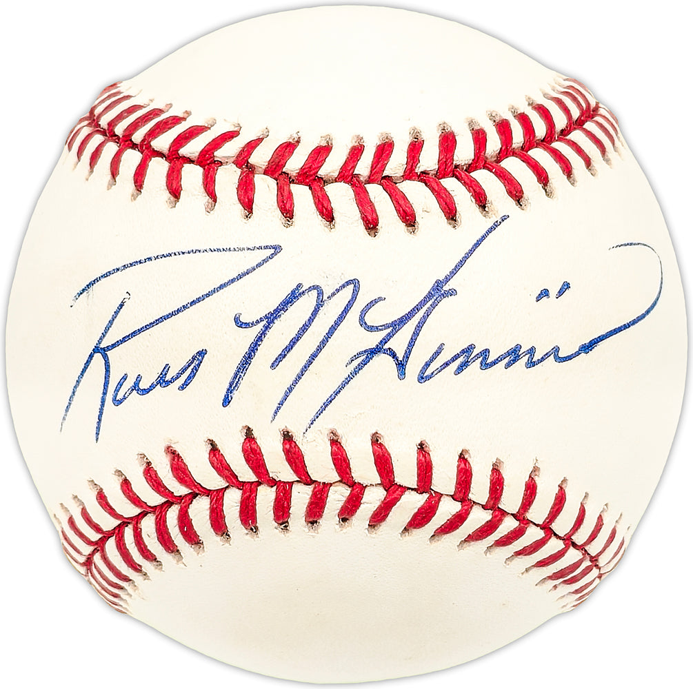 Russ McGinnis Autographed Official AL Baseball Texas Rangers, Kansas City Royals