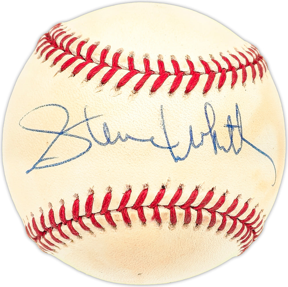 Steve Whitaker Autographed Official AL Baseball Yankees, Pilots