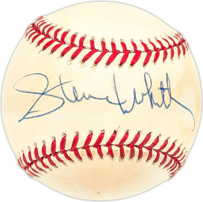 Steve Whitaker Autographed Official AL Baseball Yankees, Pilots