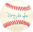 Larry Harlow Autographed Official AL Baseball Baltimore Orioles, Los Angeles Angels