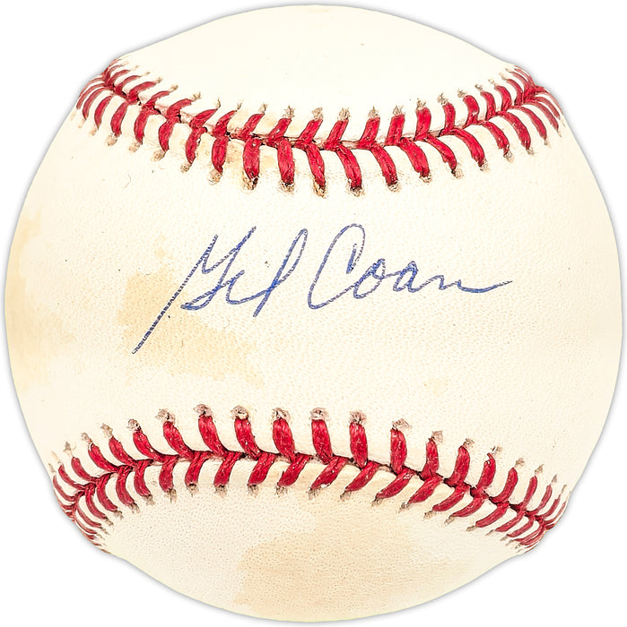 Gil Coan Autographed Official AL Baseball Baltimore Orioles, Chicago White Sox